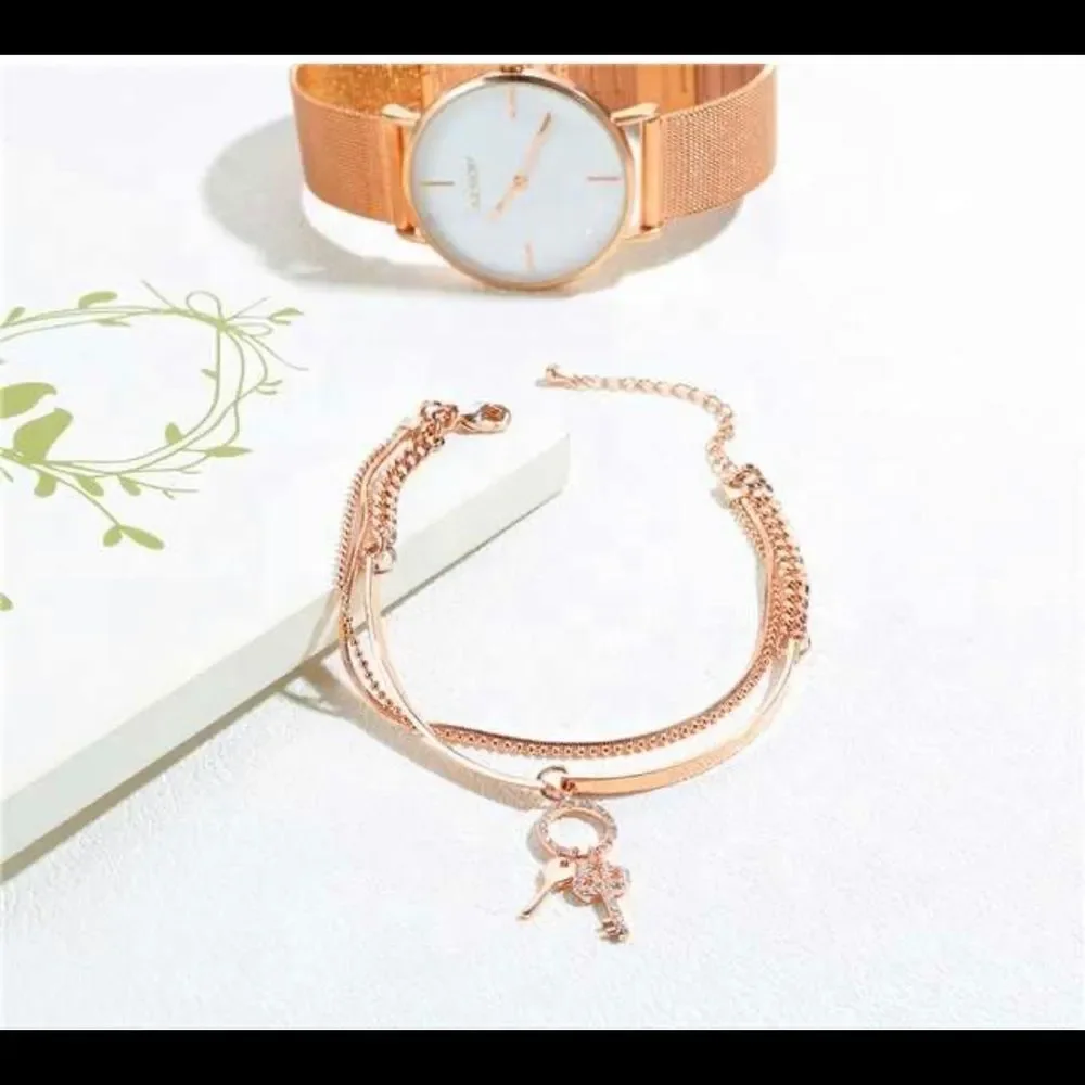 Key 18kt Gold Plated Copper Bracelet